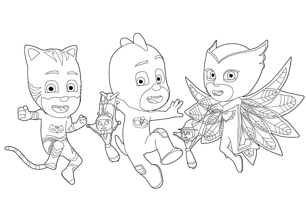 ζωγραφική Χαρακτήρες από PJ Masks