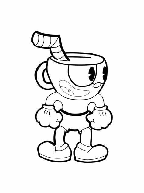 ζωγραφική Cuphead δωρεάν εικόνα