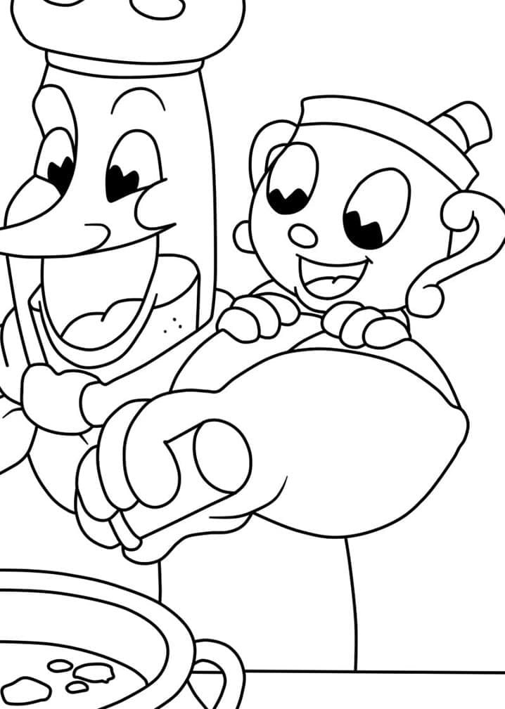 ζωγραφική Cuphead για παιδιά