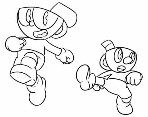 ζωγραφική Cuphead τρέξιμο