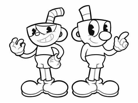 ζωγραφική Εκτυπώσιμο Cuphead