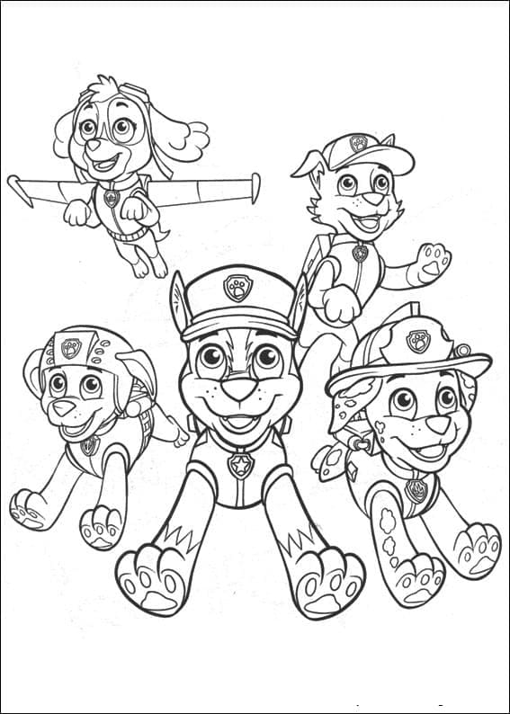 ζωγραφική Εκτυπώσιμο Paw Patrol