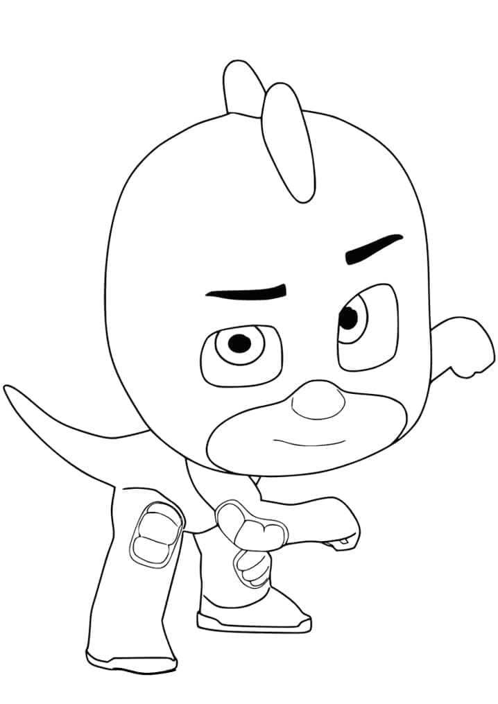 ζωγραφική Gekko από την PJ Masks