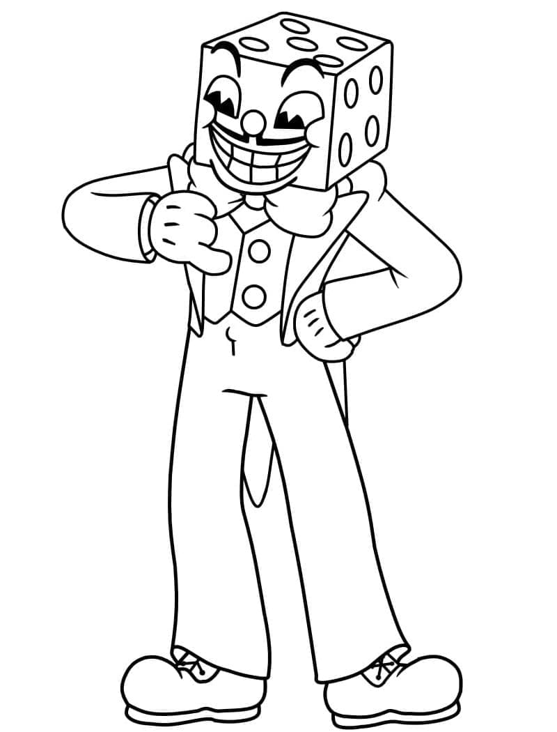 ζωγραφική King Dice από το Cuphead