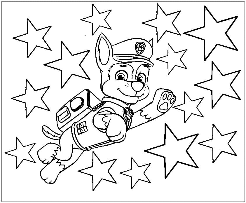 ζωγραφική Paw Patrol Κυνηγητό