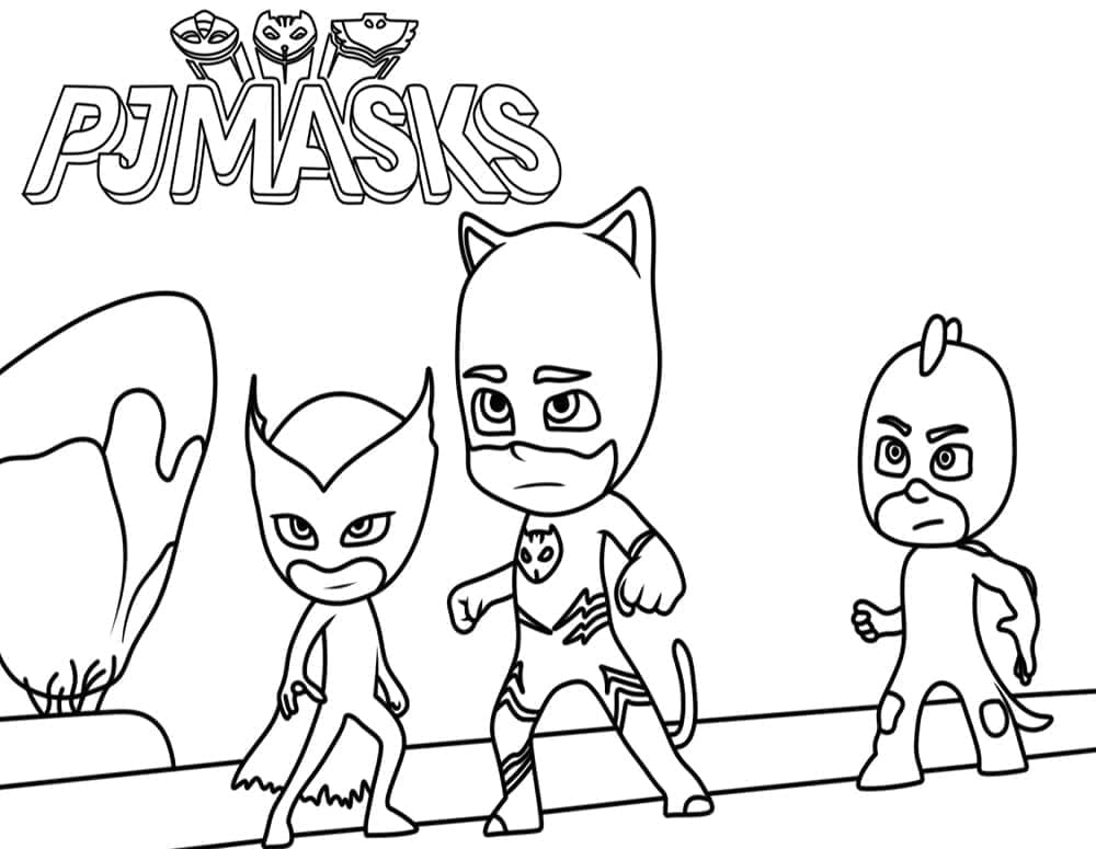 ζωγραφική PJ Masks δωρεάν για