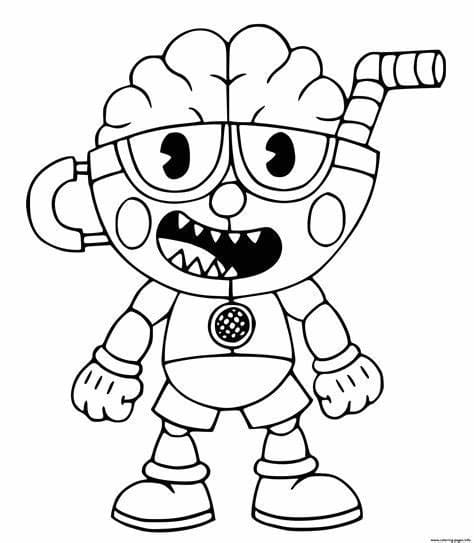 ζωγραφική Θυμωμένος Cuphead