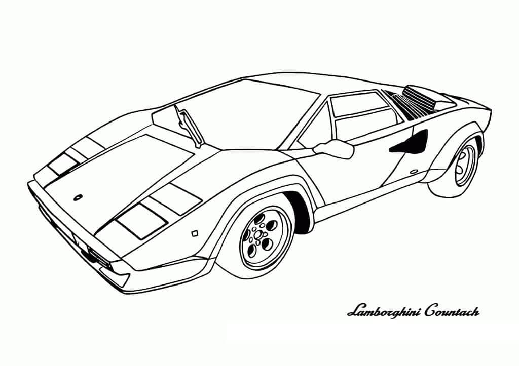 ζωγραφική Αυτοκίνητο Lamborghini Countach