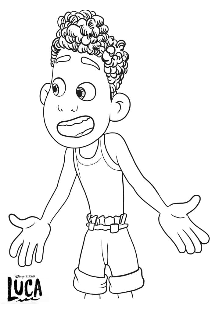 ζωγραφική Alberto από την Disney Luca