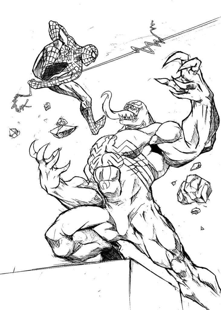 ζωγραφική άνθρωπος αράχνη Πάλη Venom