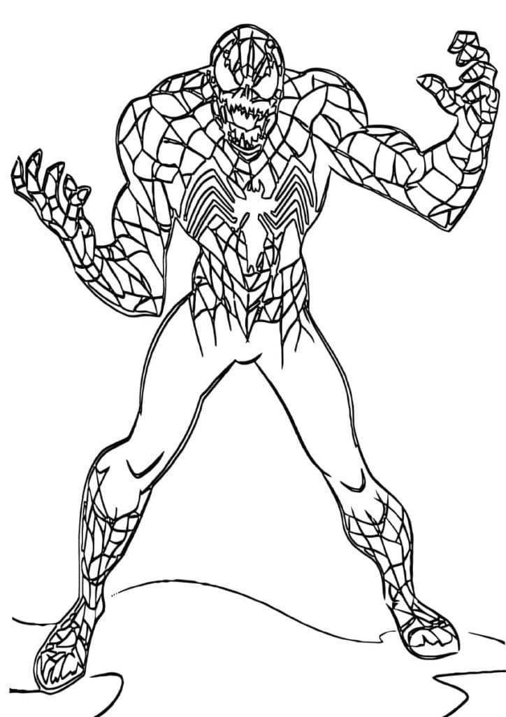 ζωγραφική άνθρωπος αράχνη Venom