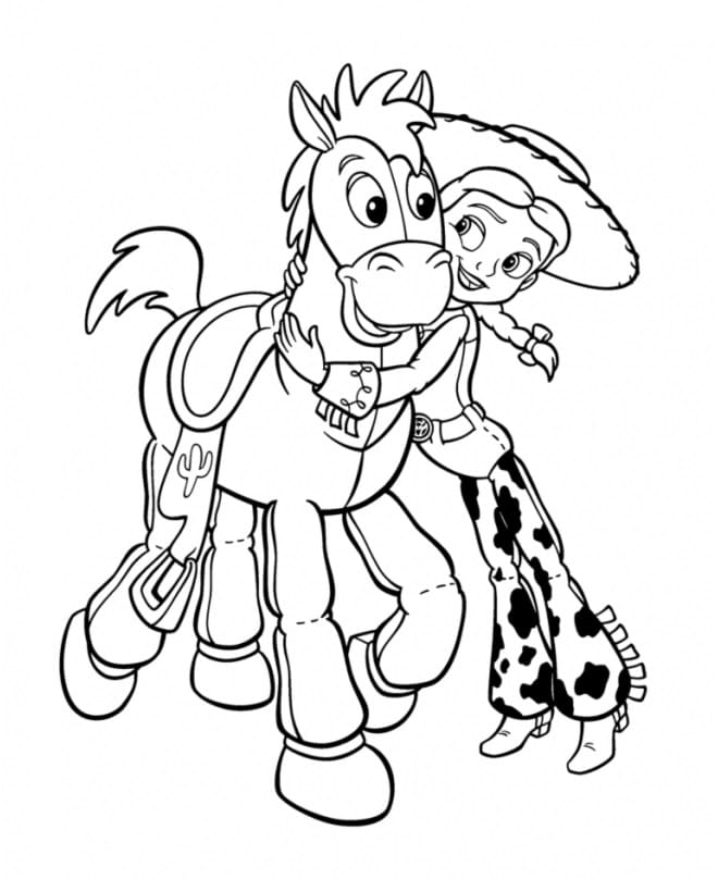 ζωγραφική Bullseye και Jessie Toy Story