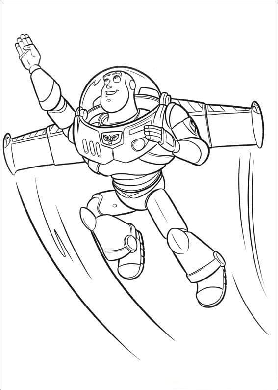 ζωγραφική Buzz Lightyear στην ταινία Toy Story