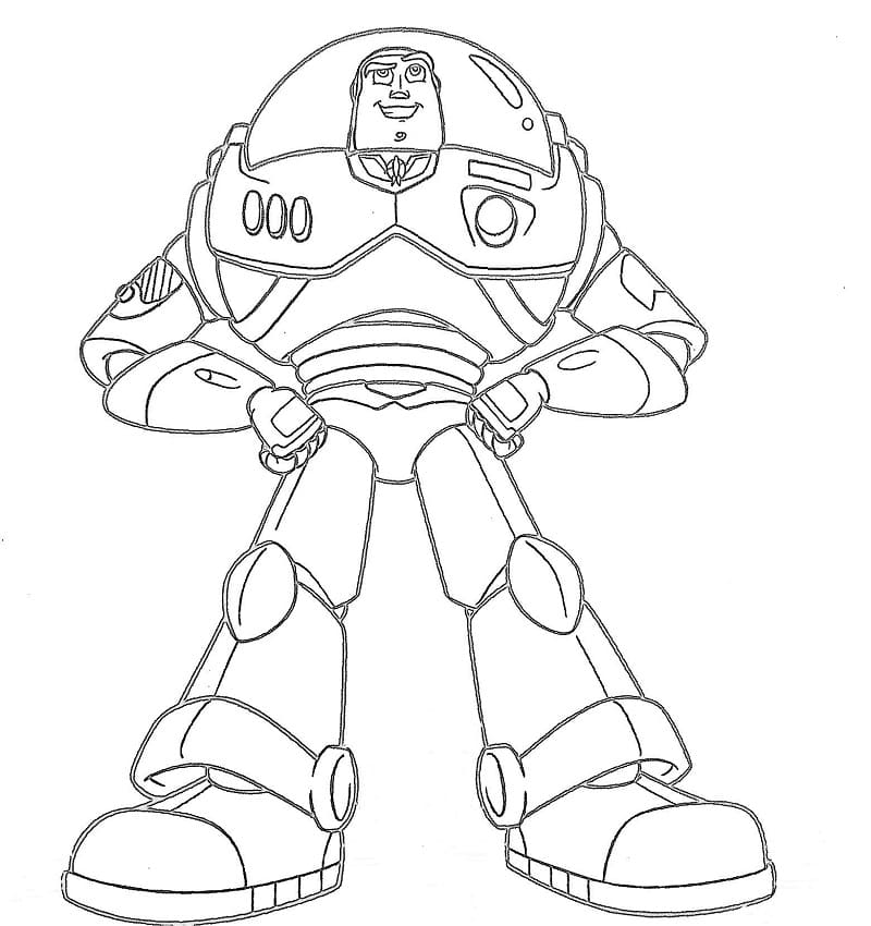 ζωγραφική Buzz Lightyear Toy Story για παιδί