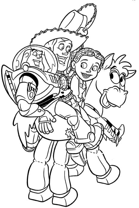 ζωγραφική Χαρακτήρες από το Toy Story