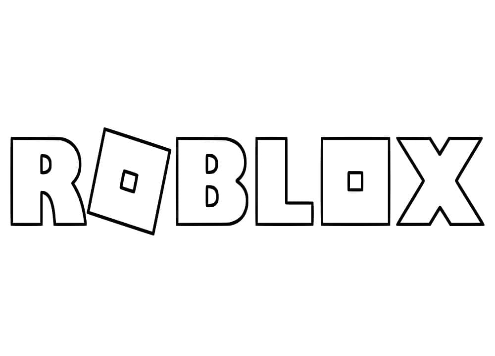 ζωγραφική Χαριτωμένο λογότυπο Roblox