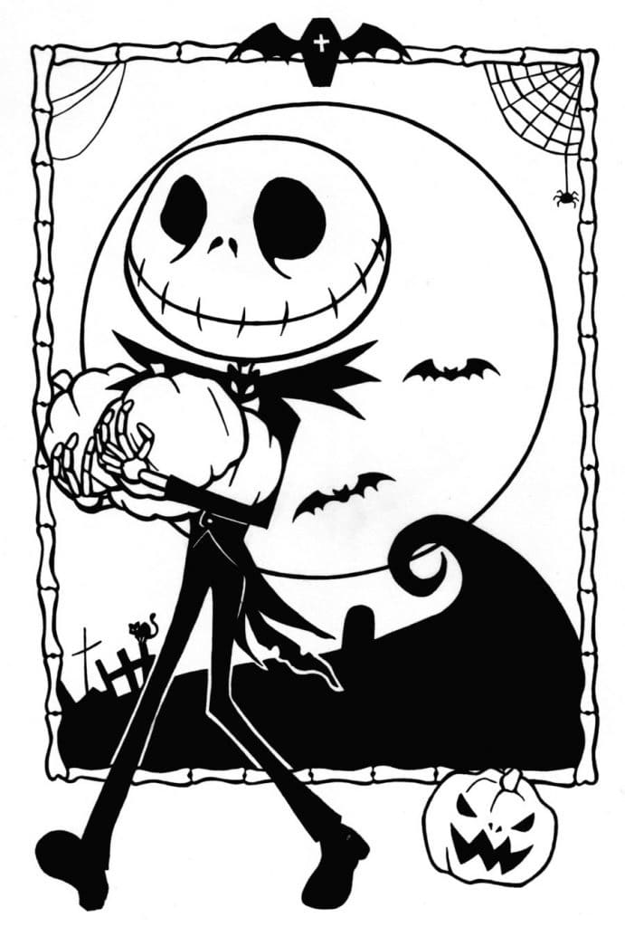 ζωγραφική Χαριτωμένος Jack Skellington