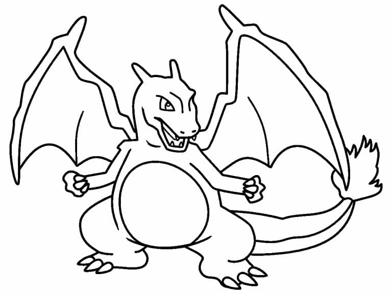 ζωγραφική Charizard Pokemon Εκτυπώσιμο