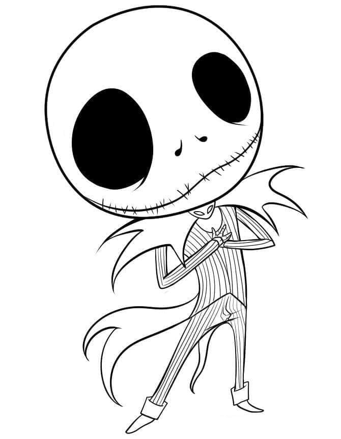 ζωγραφική Chibi Jack Skellington