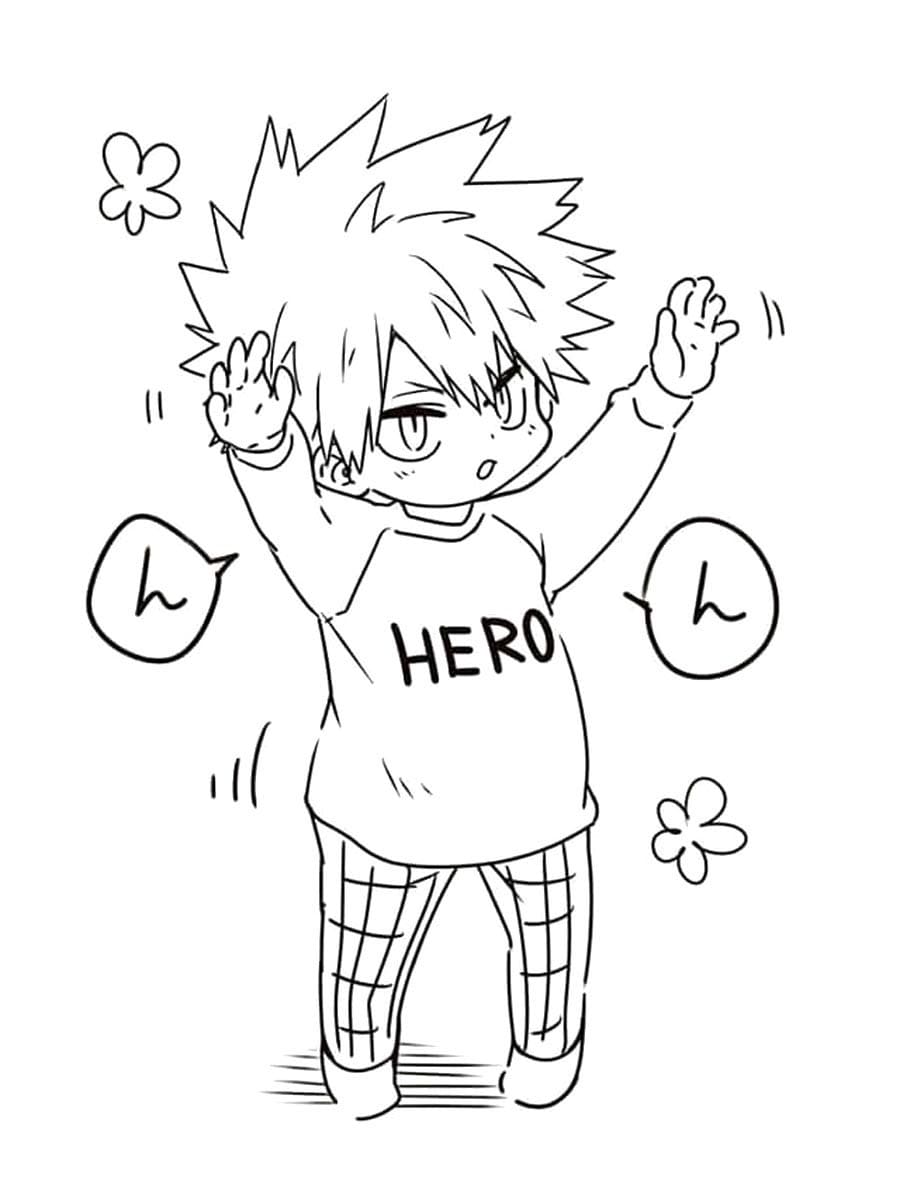 ζωγραφική Cute Bakugo