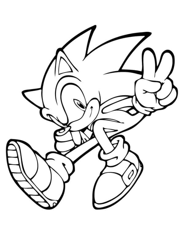 ζωγραφική Δωρεάν εκτυπώσιμο Sonic