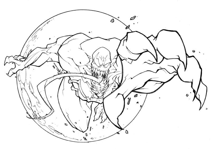 ζωγραφική Δωρεάν εκτυπώσιμο Venom