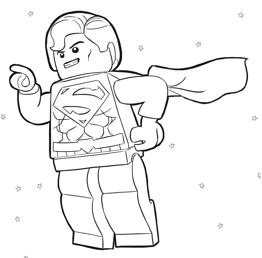 ζωγραφική Δωρεάν Lego Superman