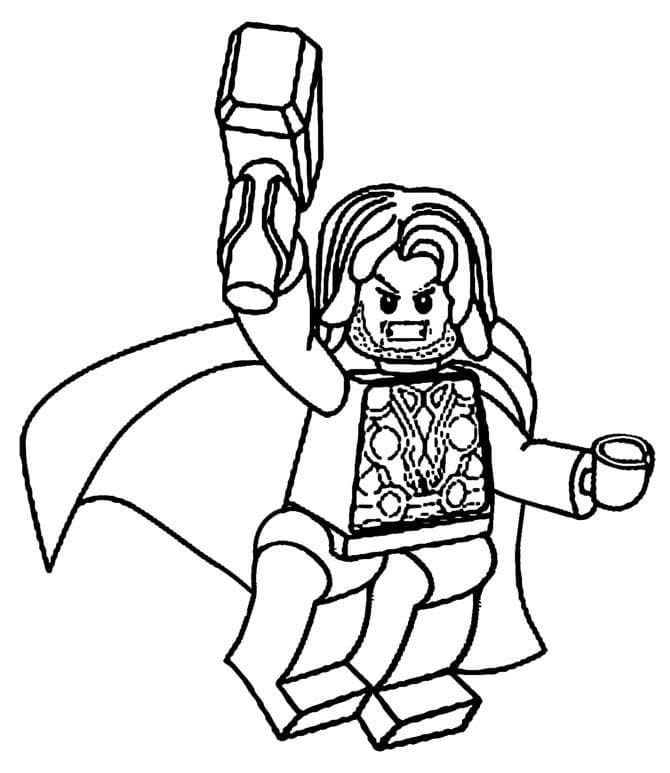 ζωγραφική Δωρεάν Lego Thor