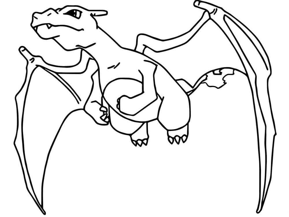 ζωγραφική Εκτυπώσιμο Charizard Pokemon