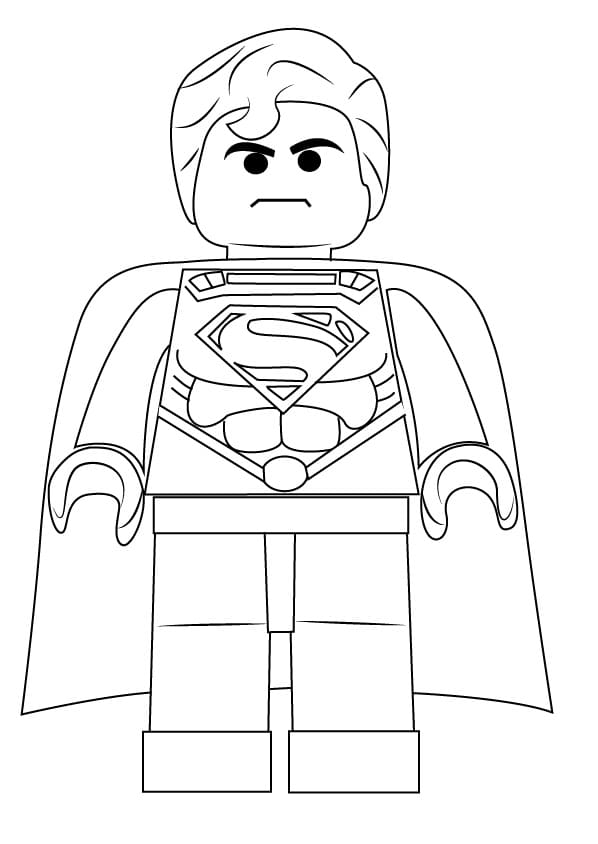 ζωγραφική Εκτυπώσιμο Lego Superman