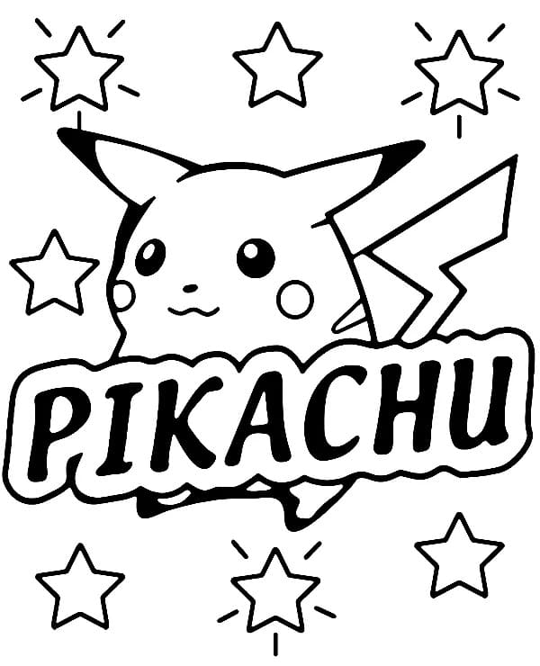 ζωγραφική Εκτυπώσιμο Pokemon Pikachu