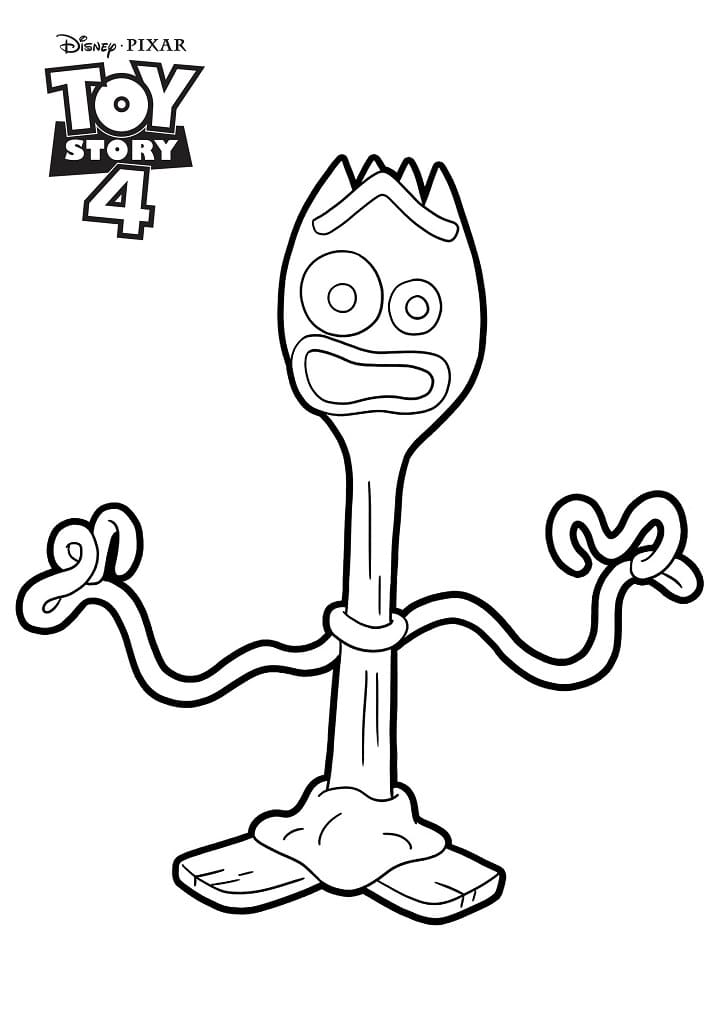 ζωγραφική Forky Disney Toy Story 4