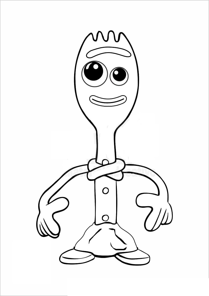 ζωγραφική Forky Toy Story 4