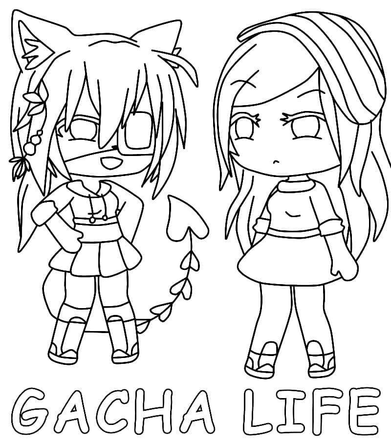 ζωγραφική Gacha Life Κορίτσια