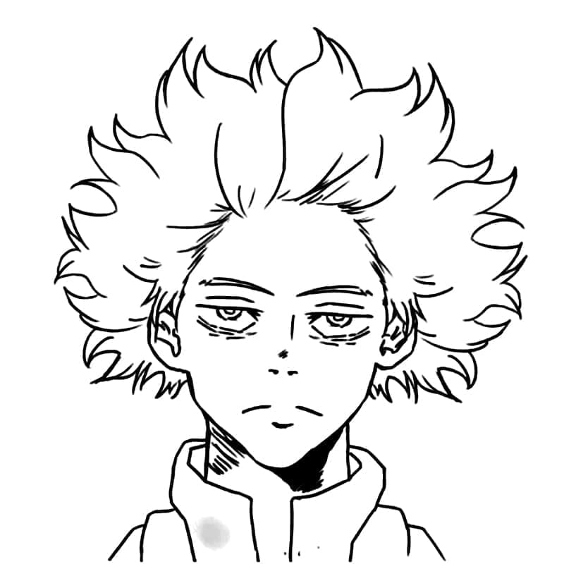 ζωγραφική Hitoshi Shinso από το My Hero Academia