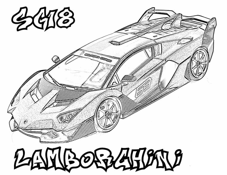 ζωγραφική Lamborghini SC18