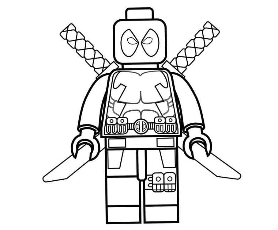 ζωγραφική Lego Deadpool για παιδιά
