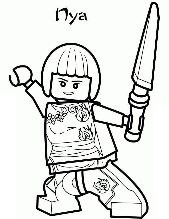 ζωγραφική Lego Νιντζάγκο Nya