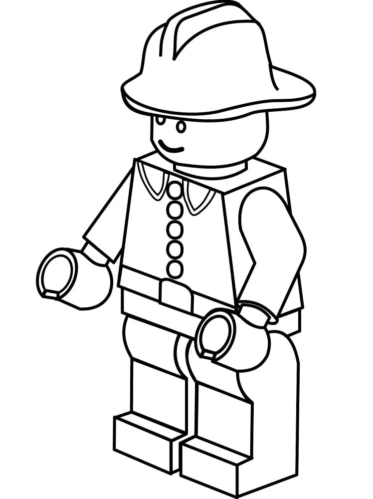 ζωγραφική Lego Πυροσβέστης