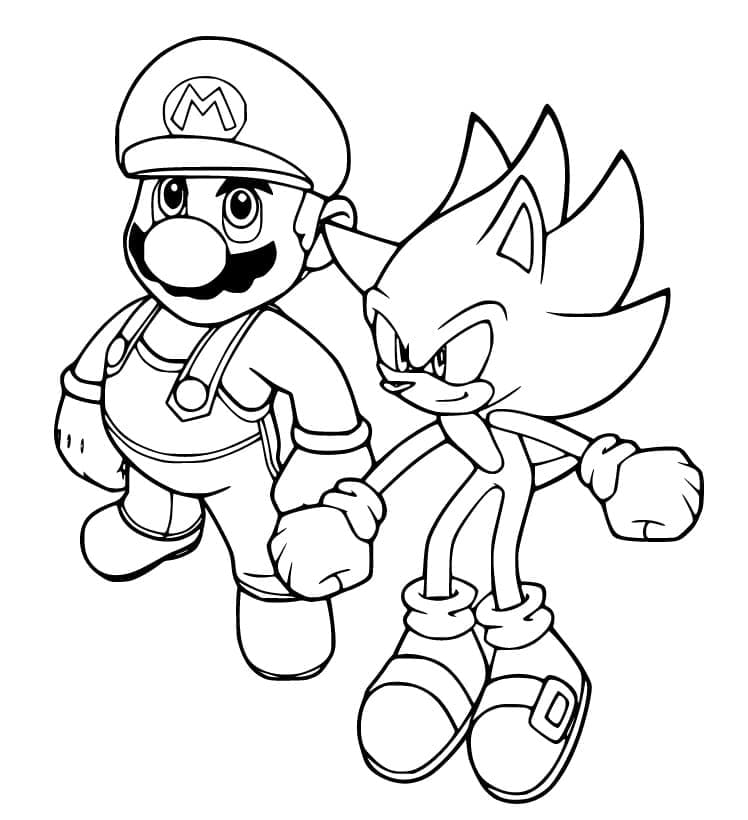 ζωγραφική Mario και Sonic