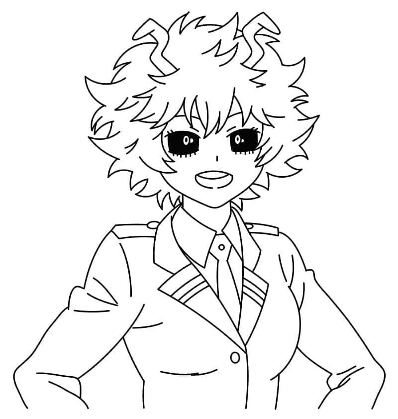 ζωγραφική Mina Ashido από το My Hero Academia