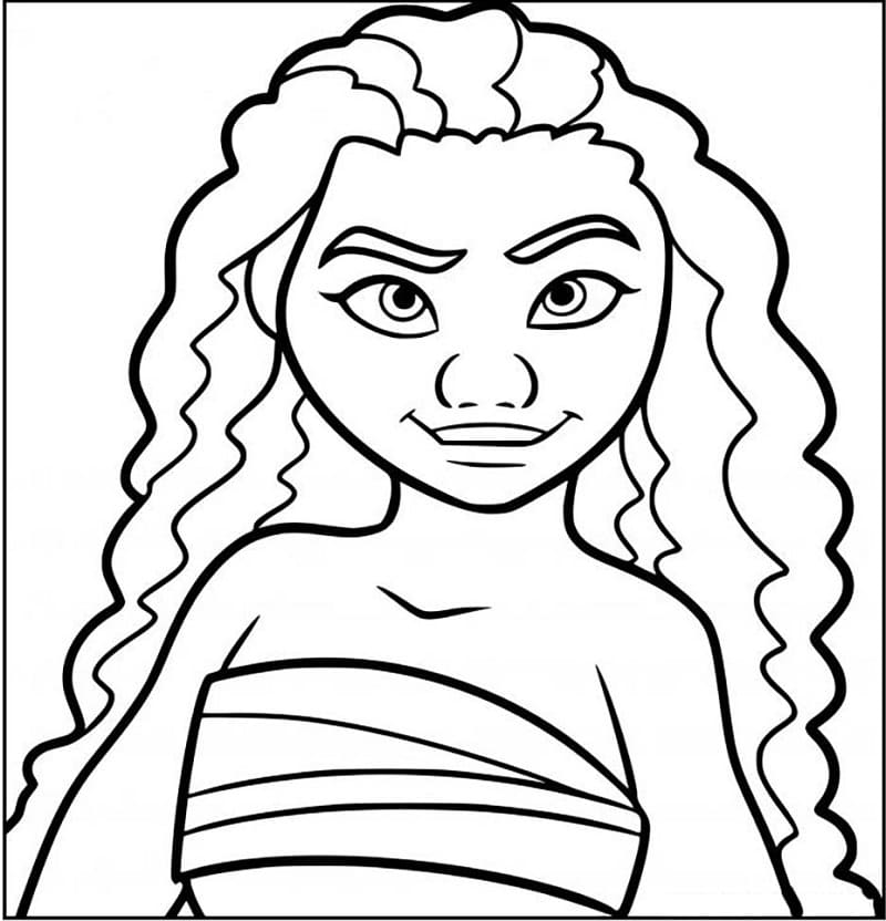 ζωγραφική Moana Δωρεάν Εκτύπωση