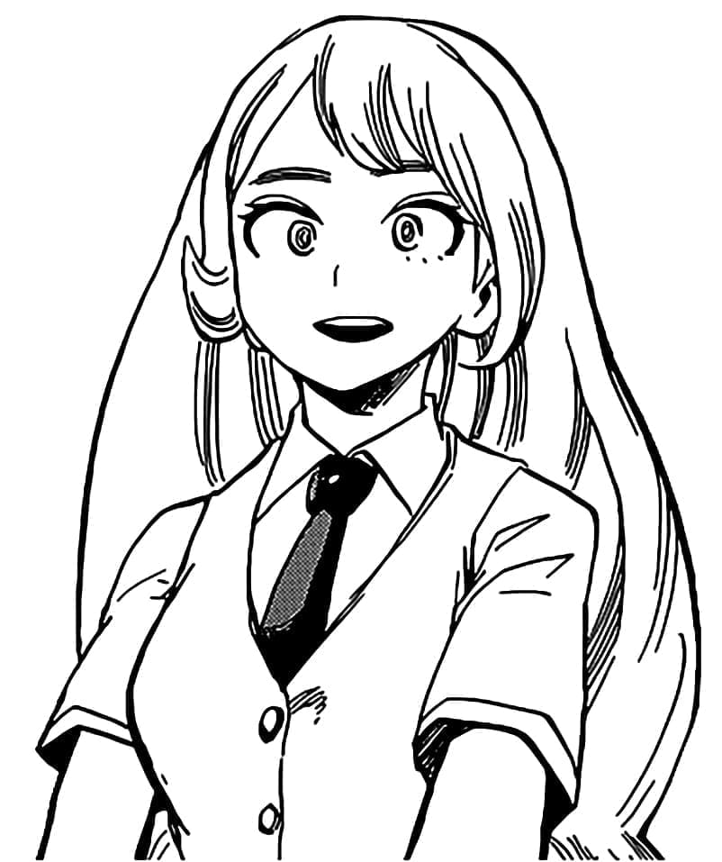 ζωγραφική Nejire Hado από το My Hero Academia