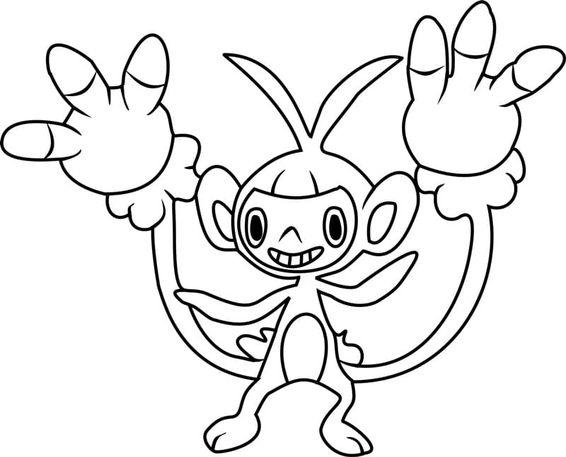 ζωγραφική Pokemon Ambipom