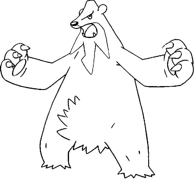 ζωγραφική Pokemon Beartic