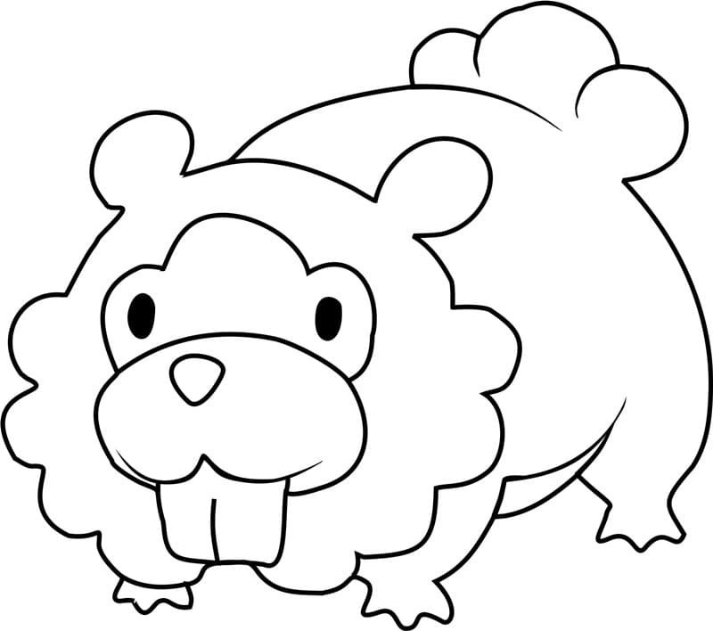 ζωγραφική Pokemon Bidoof