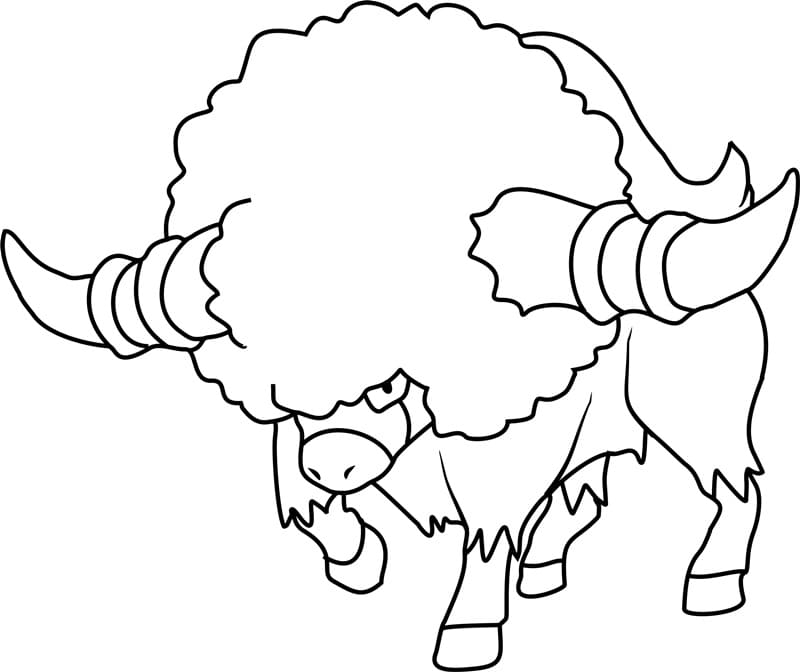 ζωγραφική Pokemon Bouffalant