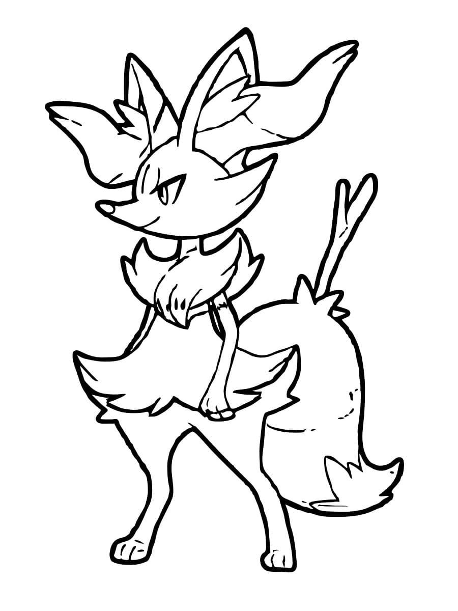ζωγραφική Pokemon Braixen