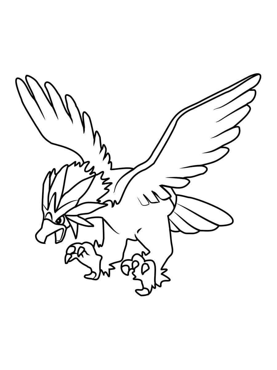 ζωγραφική Pokemon Braviary