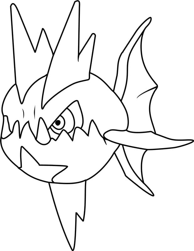 ζωγραφική Pokemon Carvanha